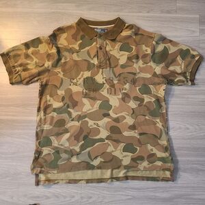 VTG 90s Polo Ralph Lauren 6th Division Camo Mens XLarge Tall Rugby Polo